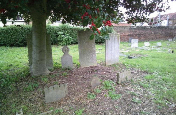 The graves in St Michael’s churchyard.