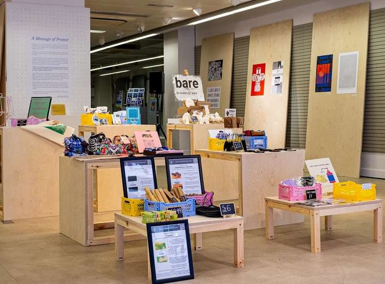 The entrance to the space with its exhibition area to the right (Credit: Ollie G Monk)