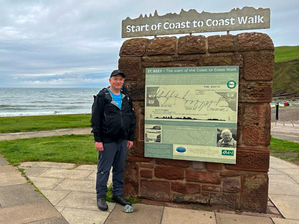 David Smyth, 61, of Swansway Motor Group, successfully completed a 192-mile Coast to Coast Walk, in aid of Crewe & Nantwich Cancer Research UK (Nub News).