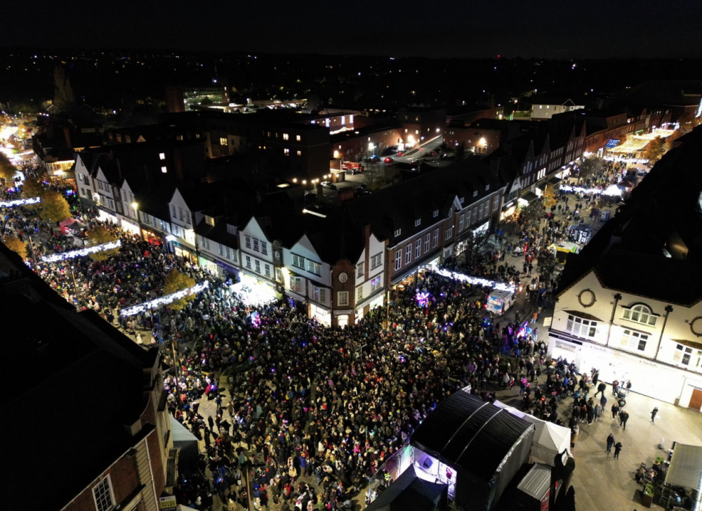 Christmas lights switch on event sees huge turnout. CREDIT: Bezza Visuals