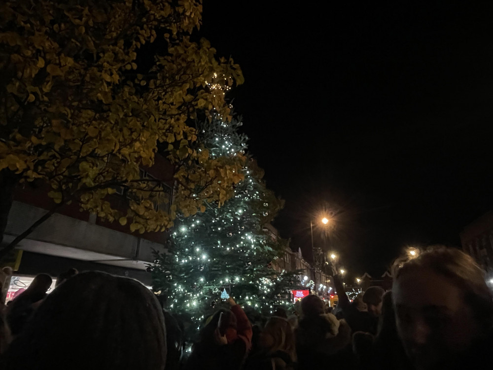 Twickenham's Christmas lights were switched on last week. (Photo Credit: Heather Nicholls).