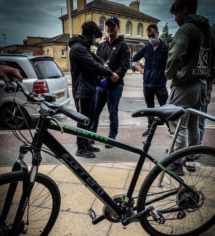 Police met up with a youth who was selling the bike online (Credit: Kingston police)