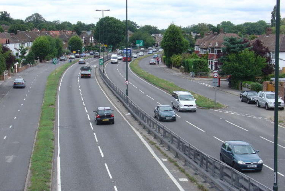 An 82-year-old man is in a life-threatening condition following a crash on Kingston A3. Pictured: the A3 at Kingston By-pass (Credit: steve / A3 Kingston Bypass / CC BY-SA 2.0)