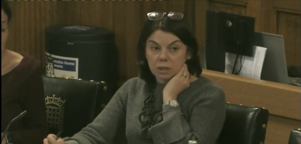 CEO of Ofwat, David Black, ignored calls from Sarah Olney, to support blocking Thames Water’s proposed ‘direct water abstraction’ (DRA) scheme. (Photo Credit: Parliament TV).).