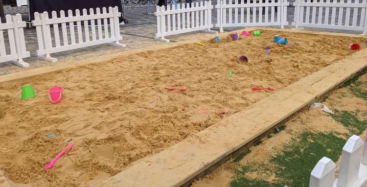 Dubbed Kingston's 'beach', the sandpit will be open throughout August