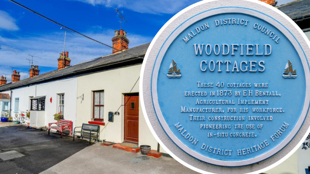 The nineteenth century cottages are a 'early and rare' example of concrete housing (Phot Credit: Haart Witham estate agents/ Flickr)