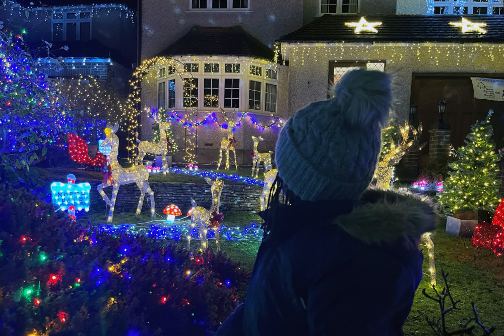 Stay safe when you put up your Christmas lights outside and indoors (Picture: UKPN)