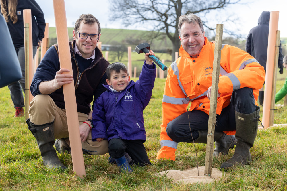 Mayor Dan Norris planting Great Avon Wood