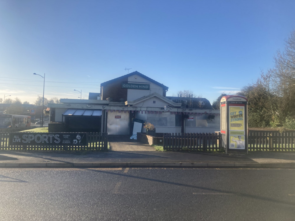 The Golden Hind pub in Offerton has closed after 56 years - local residents and politicians alike have criticised the closure (Image - Alasdair Perry)