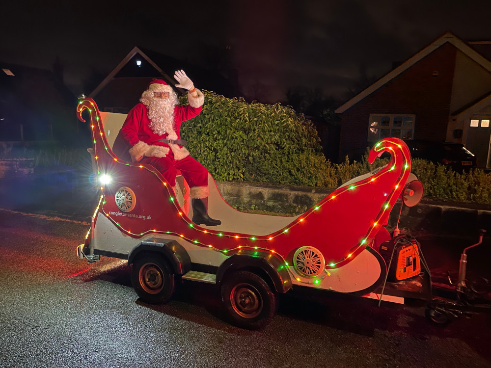 Santa is back in Congleton this year - and more cracking events to make your Christmas merry and bright. Image credit: Congleton Santa.