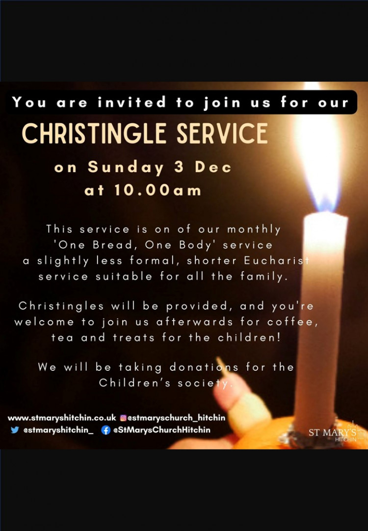 Advent Sunday Christingle Service at St Mary's Church Advent Sunday Christingle Service at St Mary's Church