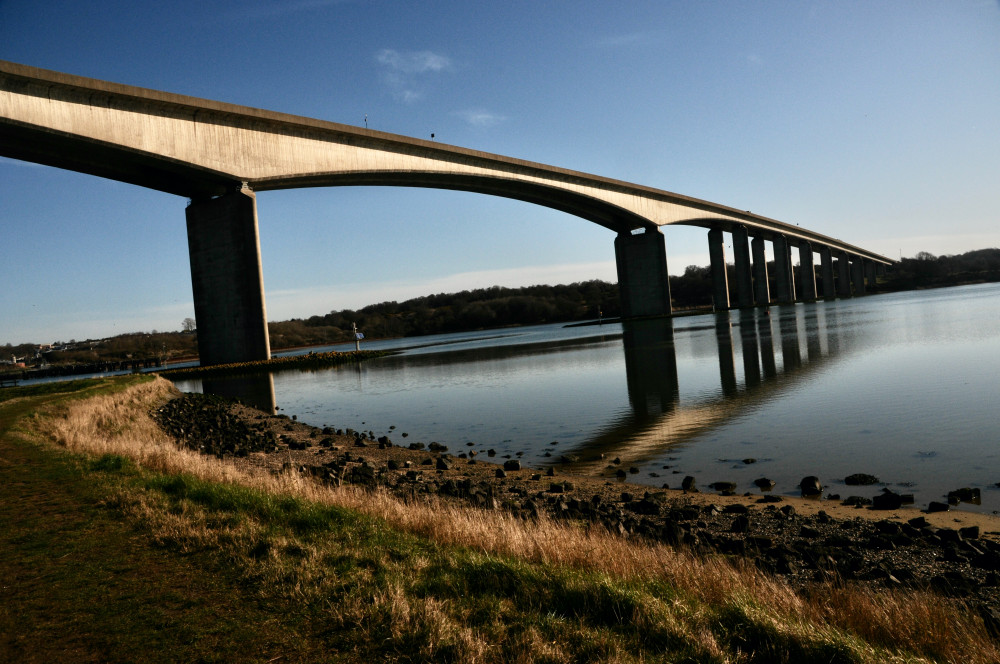 Orwell Bridge closed eastbound (Picture: Nub News)