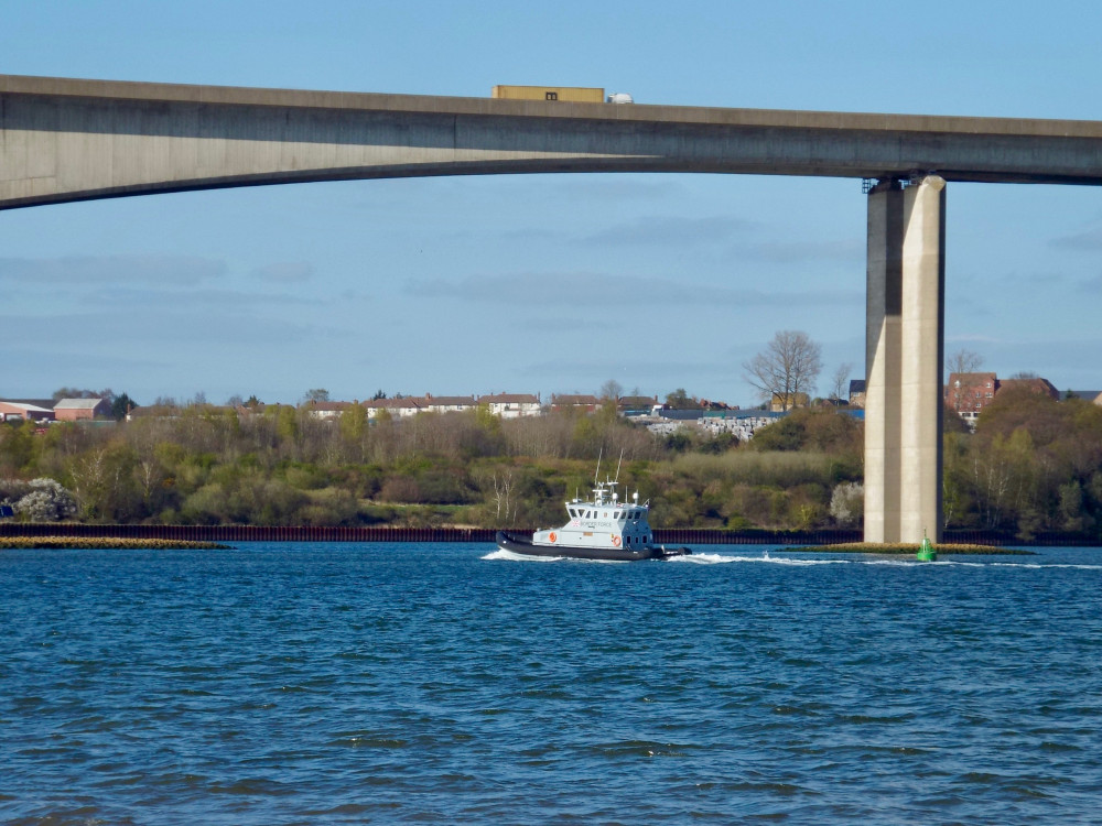 Orwell Bridge flowing freely today after maintenance vehicle