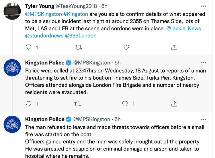 Kingston police put out a statement in response to a query online