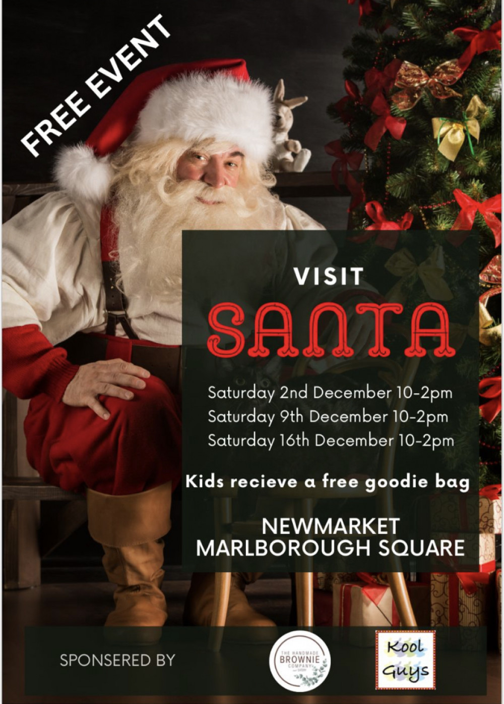 Free Santa event at Newmarket, Marlborough Square, Coalville