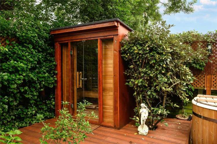 Who needs to travel when you have a sauna in your backyard! (Image: Coombe Residental)