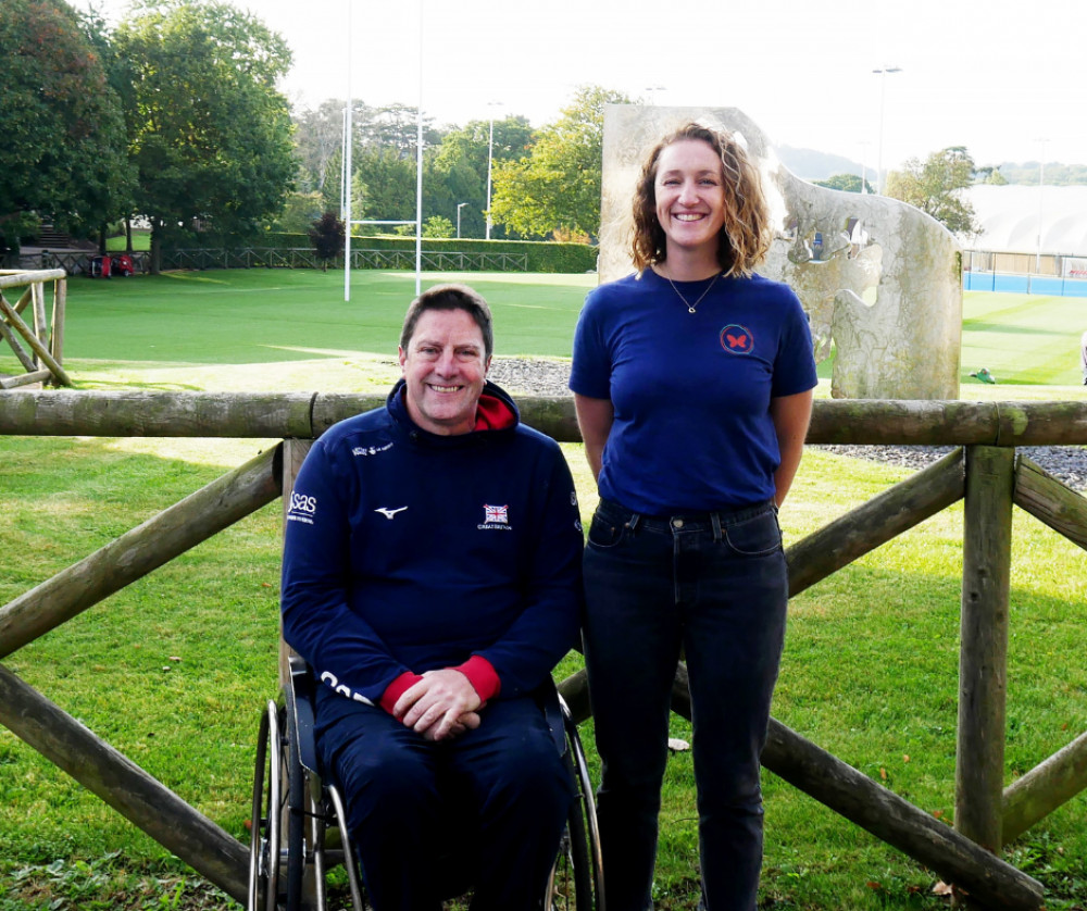 Alpine Skiing Paralympian, Talan Skeels-Piggins and Former British Sailer, Kirstie Unwin (left to right)