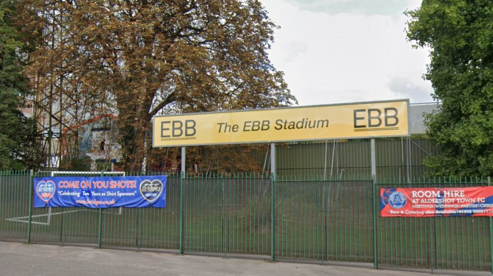 Aldershot Town held County to a 2-2 draw at the EBB Stadium, in the FA Cup second round (Image - Google Maps)