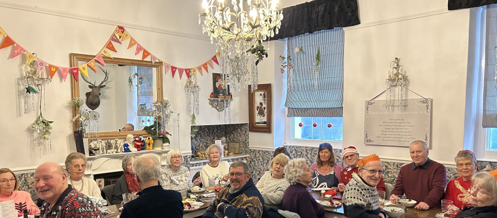 The last lunch bunch enjoying their meal