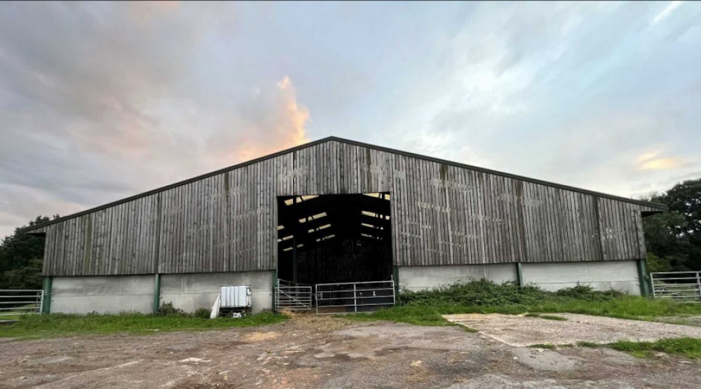 The barn has been used to house cows in the winter since 1980 (image via planning application)