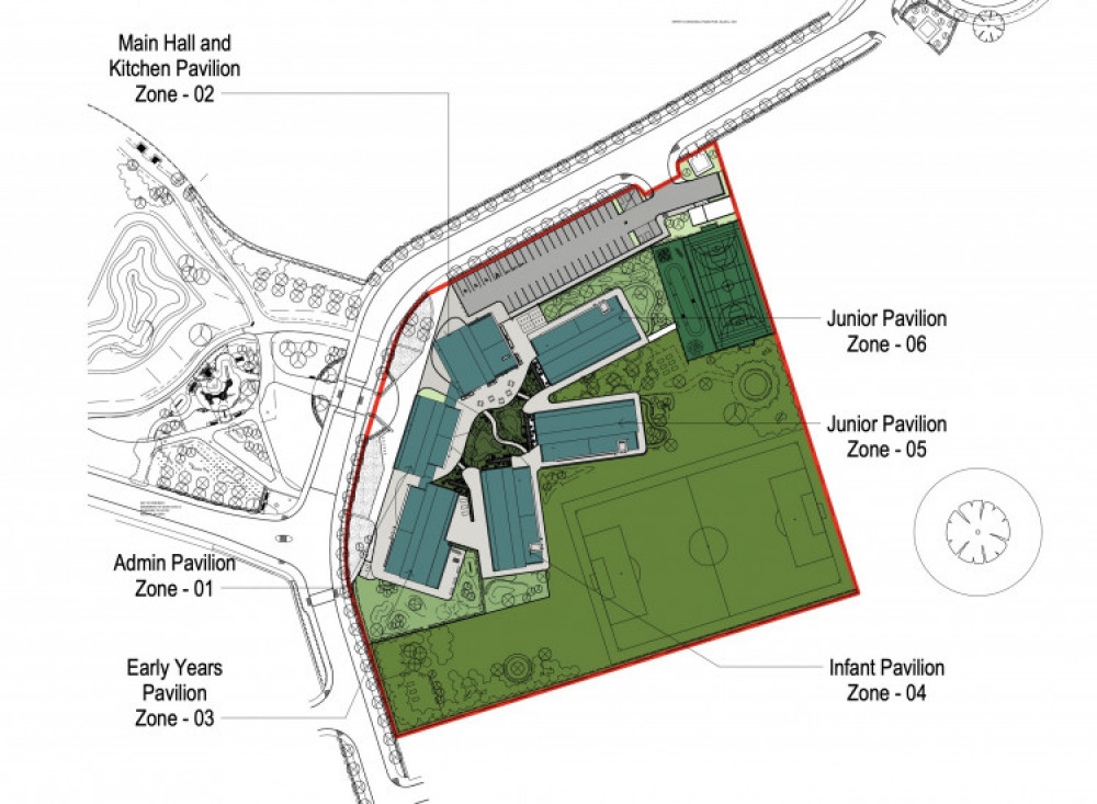 A plan of the new school in Coalville. Image: North West Leicestershire District Council