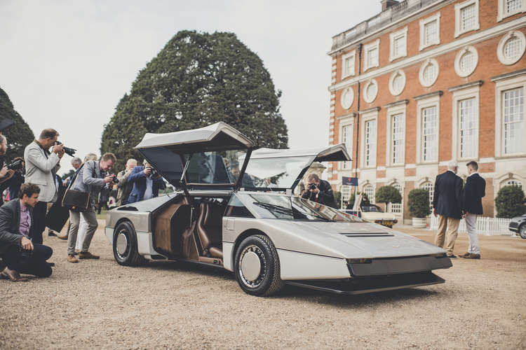 Visitors to Hampton Court Palace took a step back in time this weekend - and here's the Delorean (Image: Amy Shore)