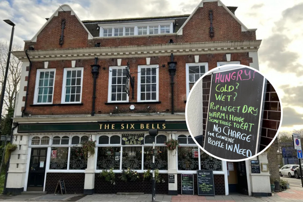 The Six Bells can be found on Brentford High Street (credit: BBC News).