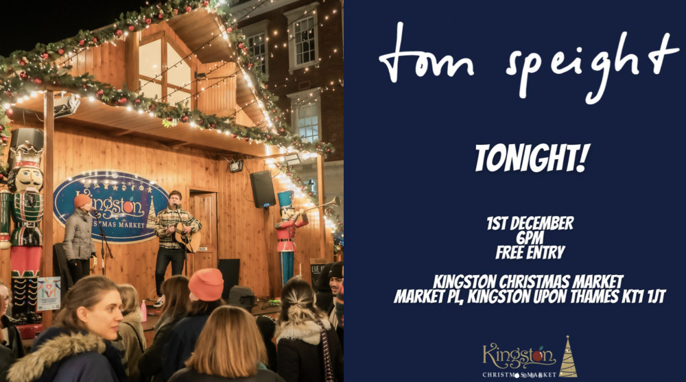 Tom Speight performing at Kingston Christmas Market. (Photo: Kingston Christmas Market)