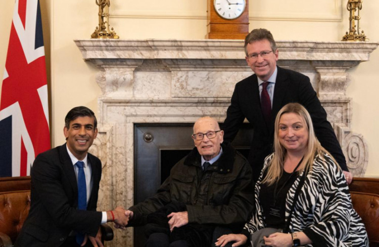 John Farrington got the chance to meet Rishi Sunak at No 10 last week (image via Sir Jeremy Wright's office)