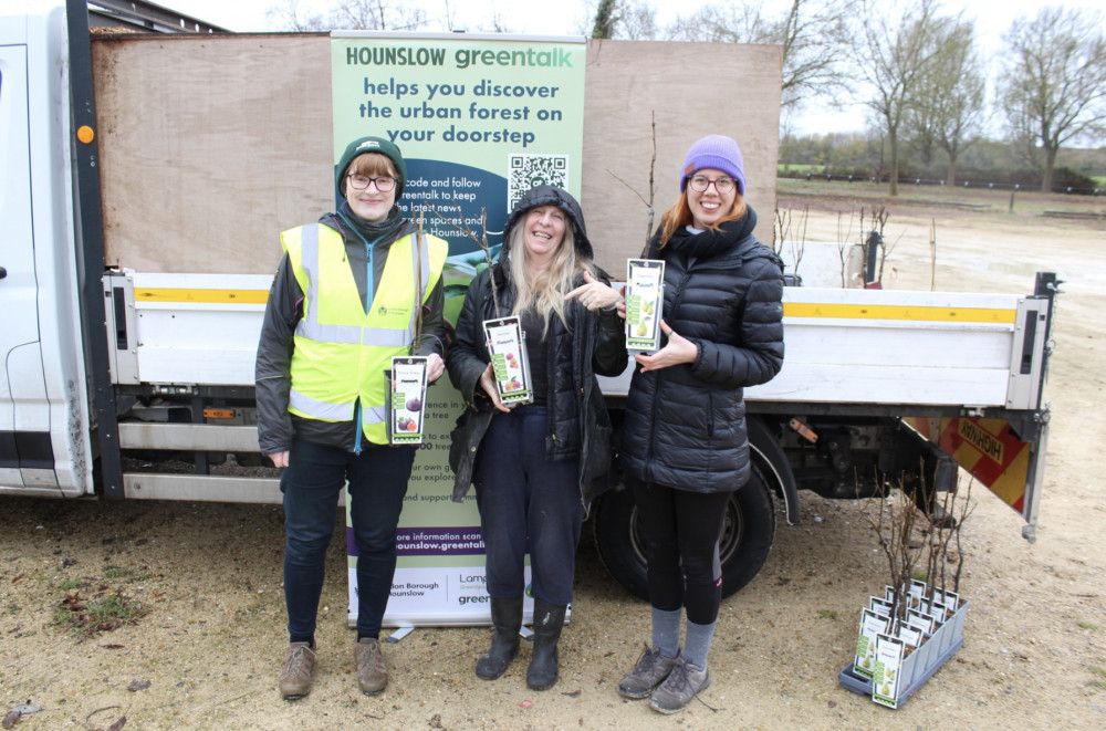 Hounslow Council are giving away 750 fruit trees to residents across the borough (credit: Hounslow Council).