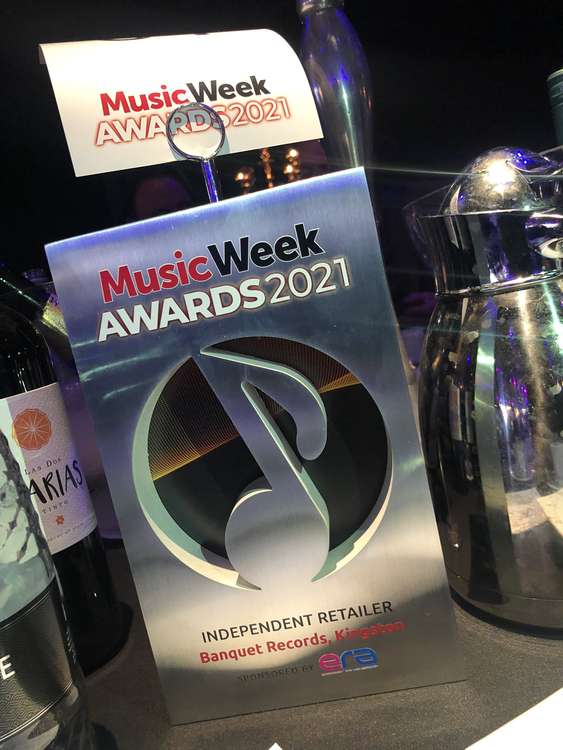 The iconic Eden Street store was named Independent Retailer of the year at the Music Week awards this week (Image: Banquet Records)