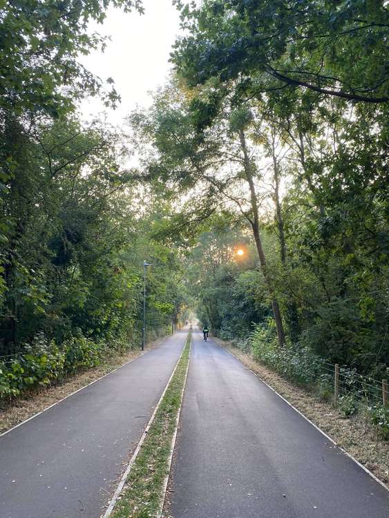 Beeline Way, the new cycle route between New Malden and Raynes Park (Image: Councillor Mark Durrant)