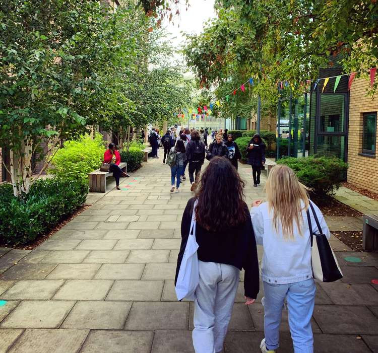 New students walk around Kingston University's campus as Freshers Week 2021 starts (Image: Kingston Uni Music)