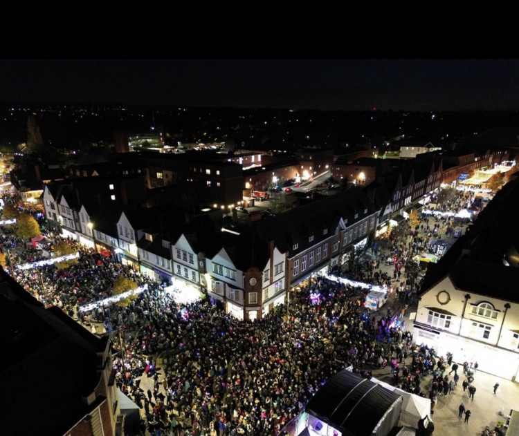 Thank You: It's A Yes for Love Letchworth, Letchworth BID. The team do so much for our town including organise the recent Christmas Lights Switching on that was a huge hit with punters. CREDIT: Bezza Visuals