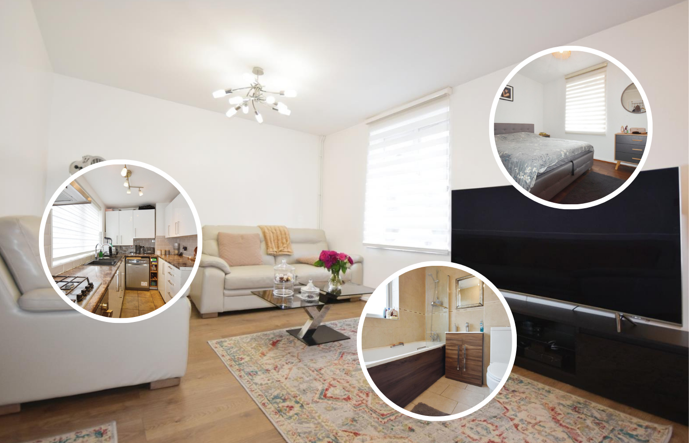 This Brentford property features three bedrooms, a reception area and is on Brentford High Street (credit: Quilliam).  