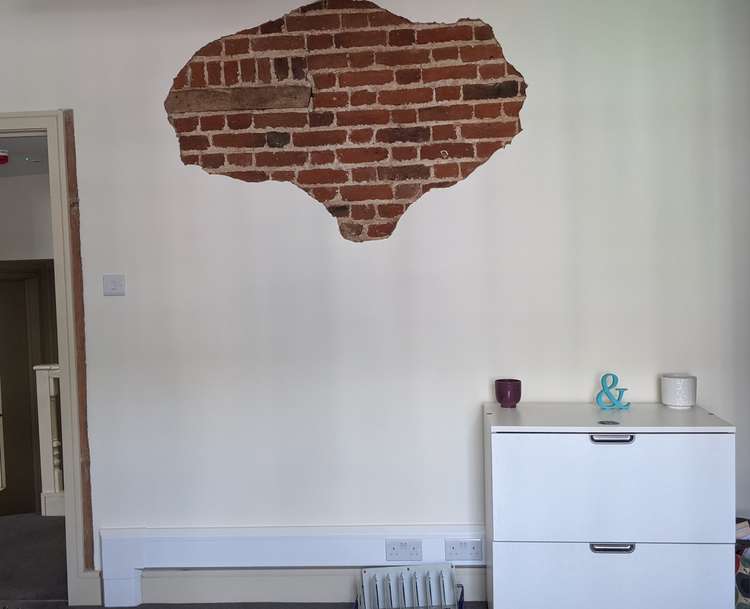 Katie's 'map of australia' by the door to her office (Image: Ellie Brown)