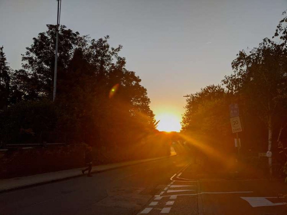 Sunset in Kingston upon Thames - can you guess where this was taken? (Image: Ellie Brown)
