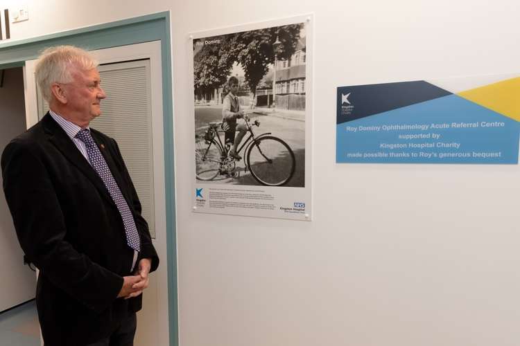 Roy is now remembered with a special board at the clinic (Image: Kingston Hospital)