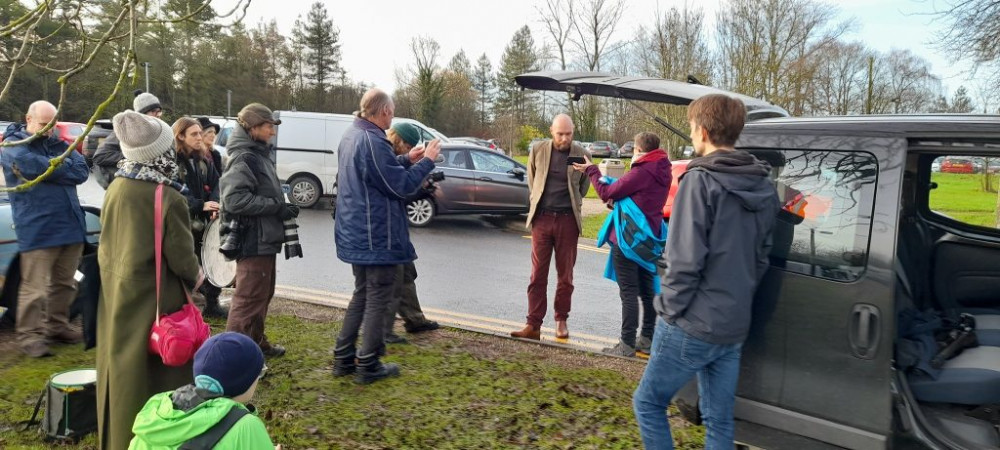 Morgan Trowland spoke to supporters and the media after being released from HMP Highpoint.