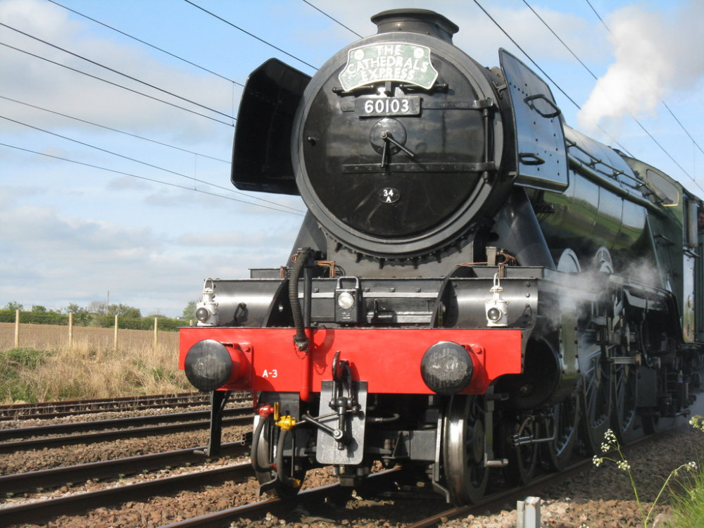 Will you be heading into Oakham to catch a glimpse of the Flying Scotsman? Image by M J Richardson via geograph.org.uk.