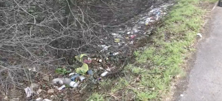 Littering along the A1 is set to be tackled by South Kesteven District Council. Image credit: LDRS. 