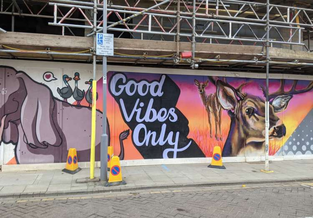 Street art in Kingston town centre (Image: Ellie Brown)