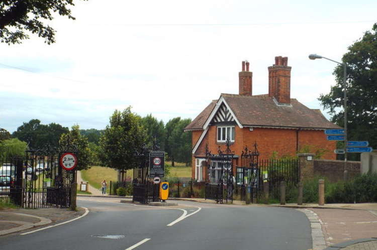 Richmond Park's Roehampton Gate near where the attacks on cyclists took place (Image:  Malc McDonald)