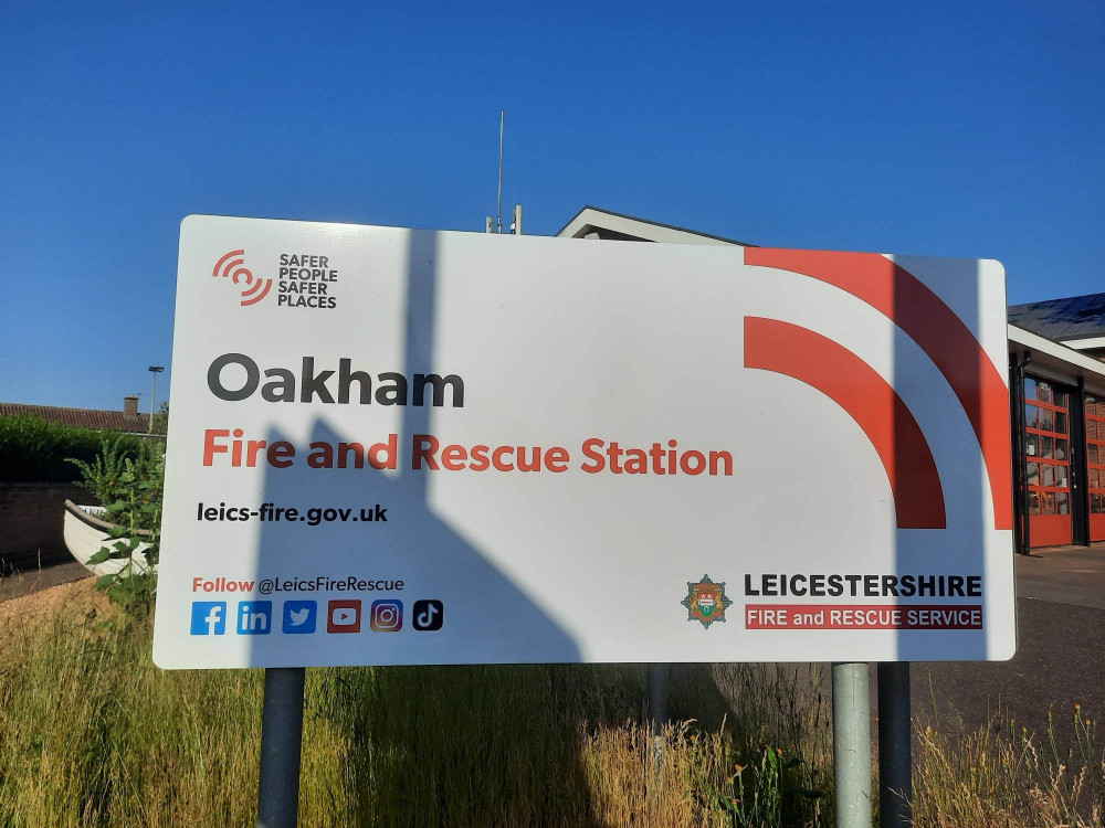 Oakham Fire Station is located on South Street, Oakham, Rutland. Image credit: Nub News. 