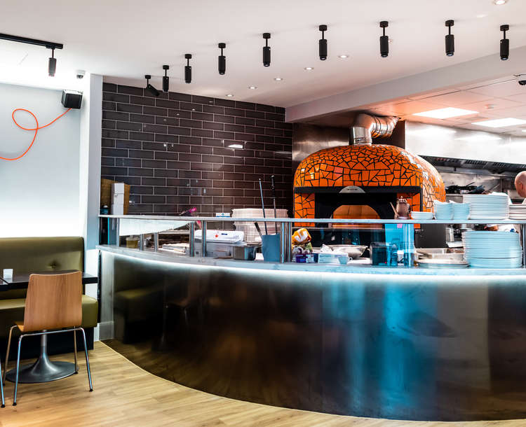 The giant pizza oven  (Image: Eco restaurant)