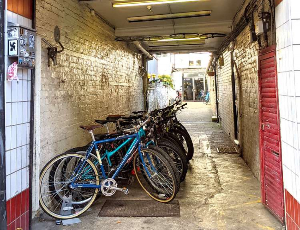 Bikes on Old London Road, Kingston (Image: Ellie Brown)