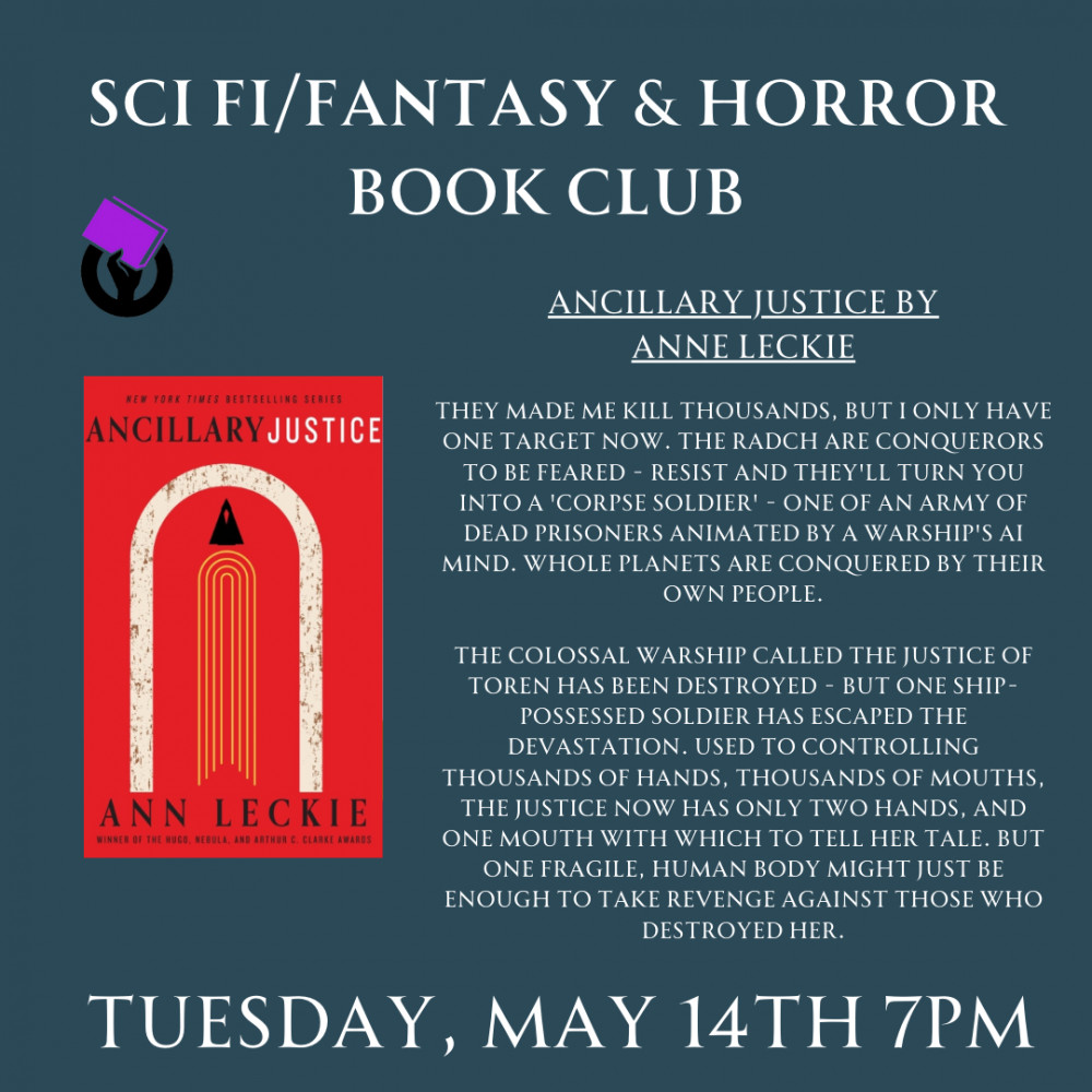 Feminist Book Fortnight: Sci Fi/Fantasy Book Club - Ancillary Justice