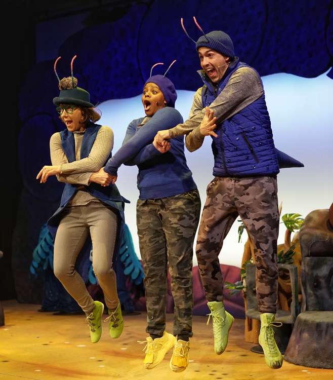 The play tells the story of the alien creatures the Red Smeds and Blue Smoos