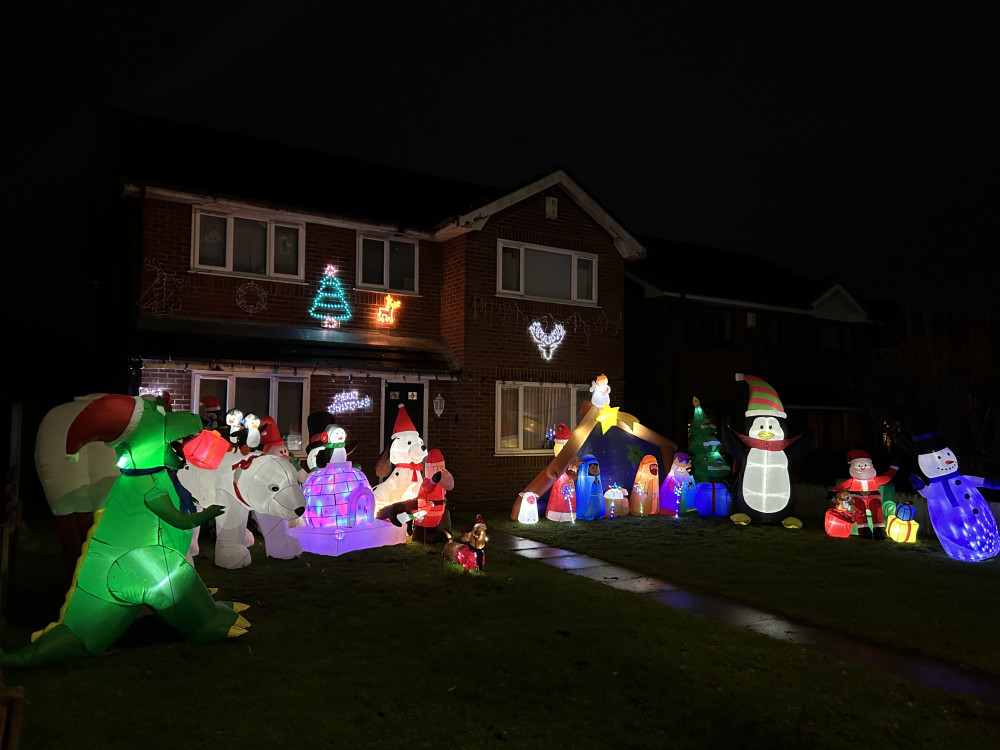 A stunning Christmas lights display on Dane Bank Avenue (Jonathan White).