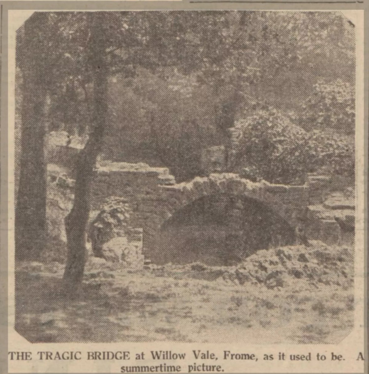 The bridge over the River Frome in 1932